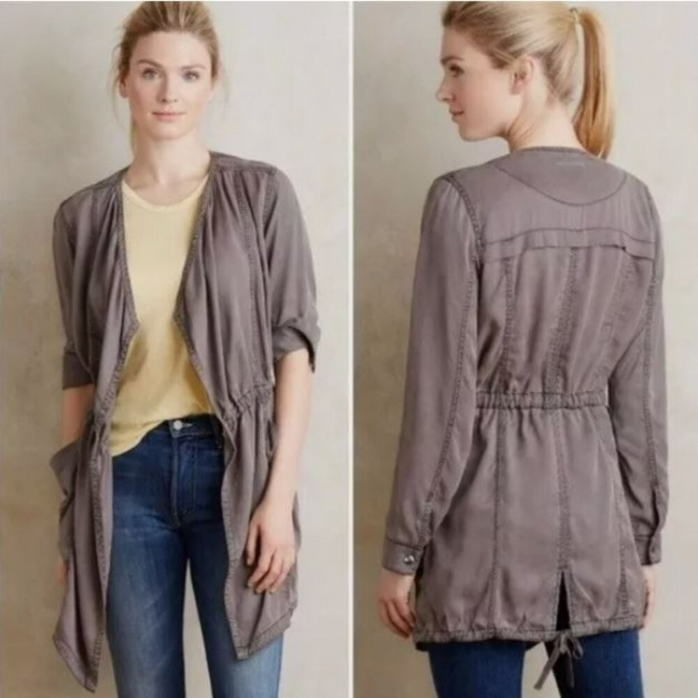 Anthropologie | Hei Hei Morgan Draped Utility Open Front Jacket | Size Medium